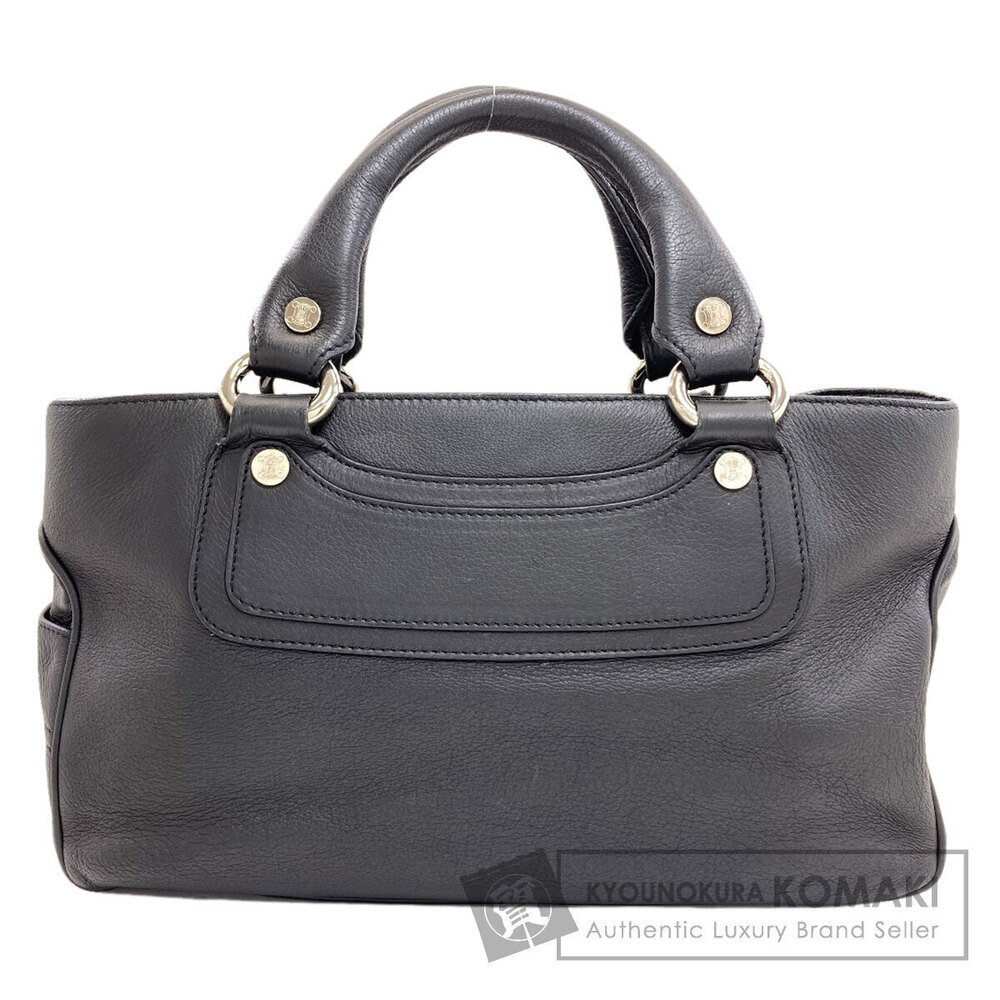 Celine Boogie Bag Handbag Calfskin Leather Black